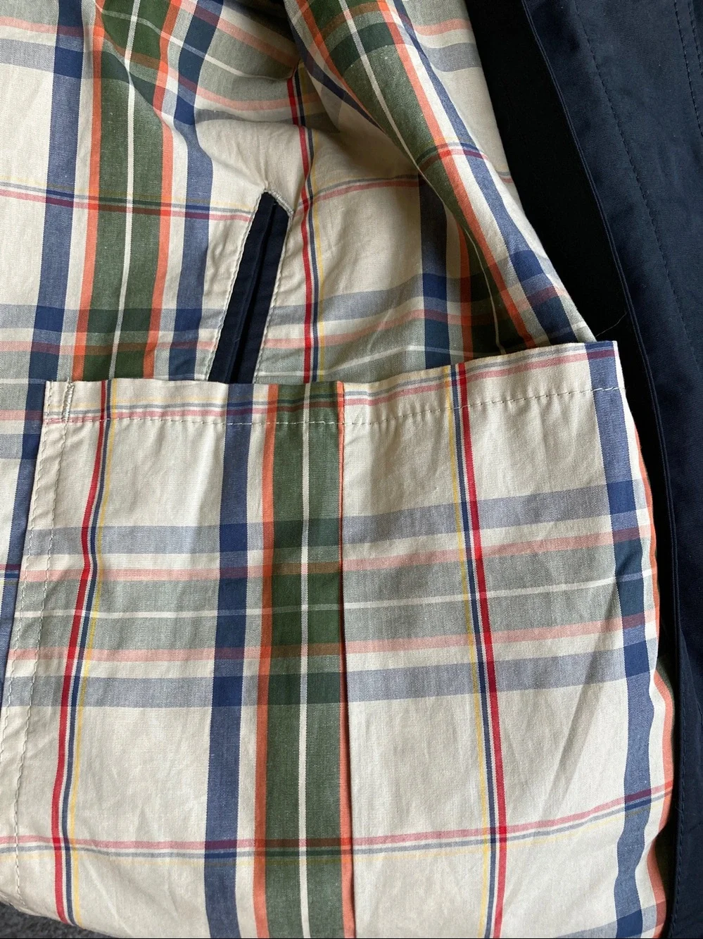 Eddie Bauer coat jacket quilted down zip out lining plaid lined sz 2xl